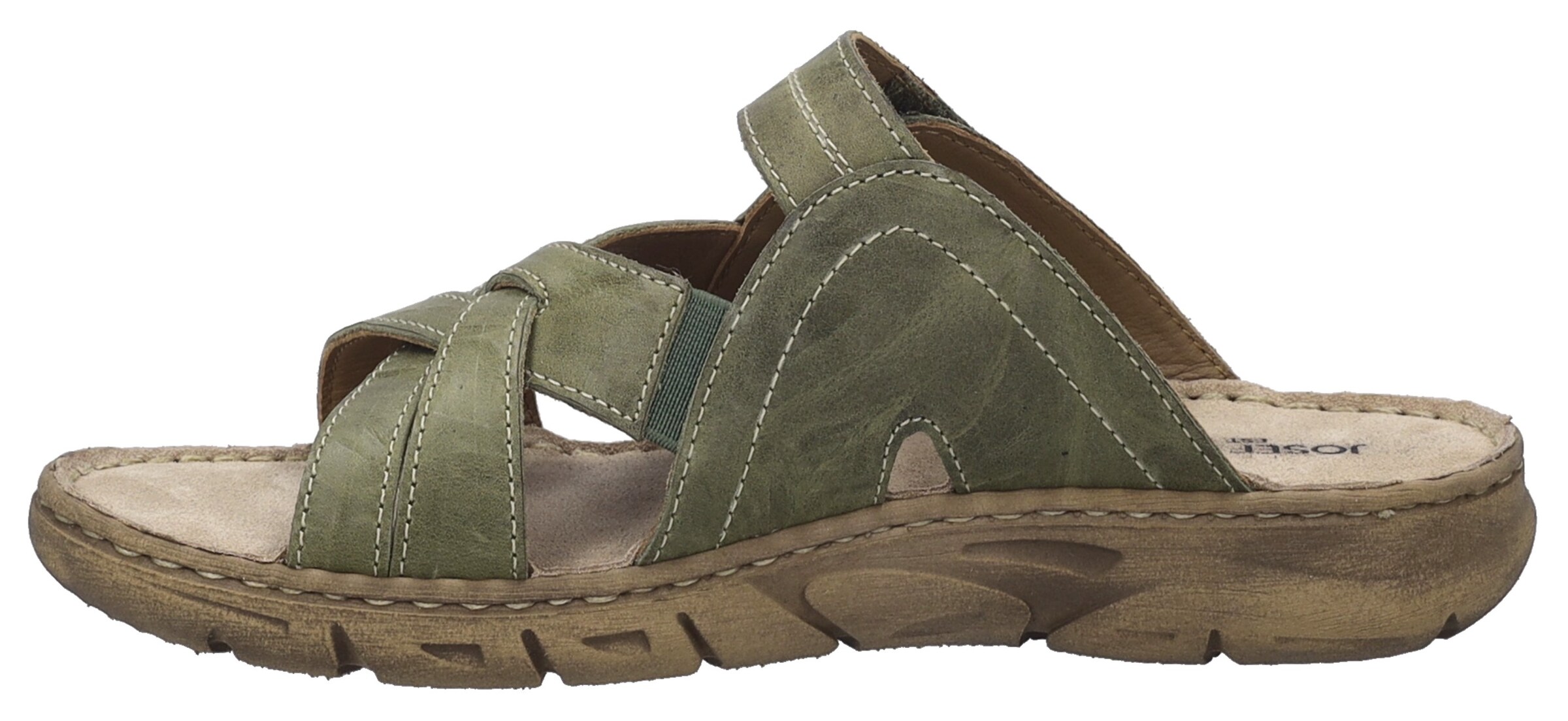 JOSEF SEIBEL Mules in Green: front