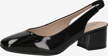 CAPRICE Slingpumps in Zwart: voorkant