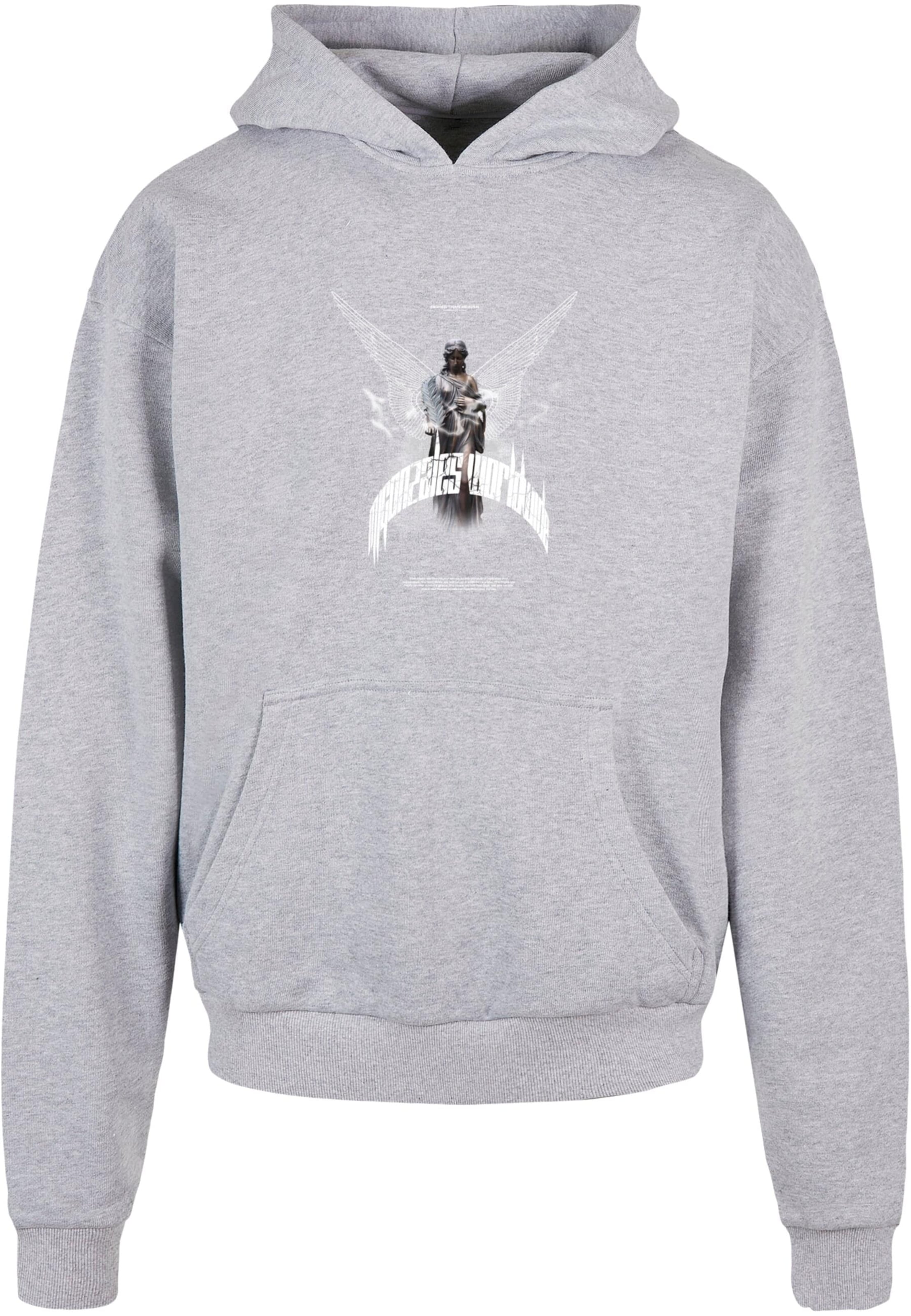MJ Gonzales - Sweatshirt 'Higher than heaven' em cinzento: frente