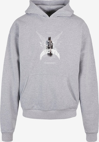 MJ Gonzales Sweatshirt 'Higher than heaven' i grå: framsida
