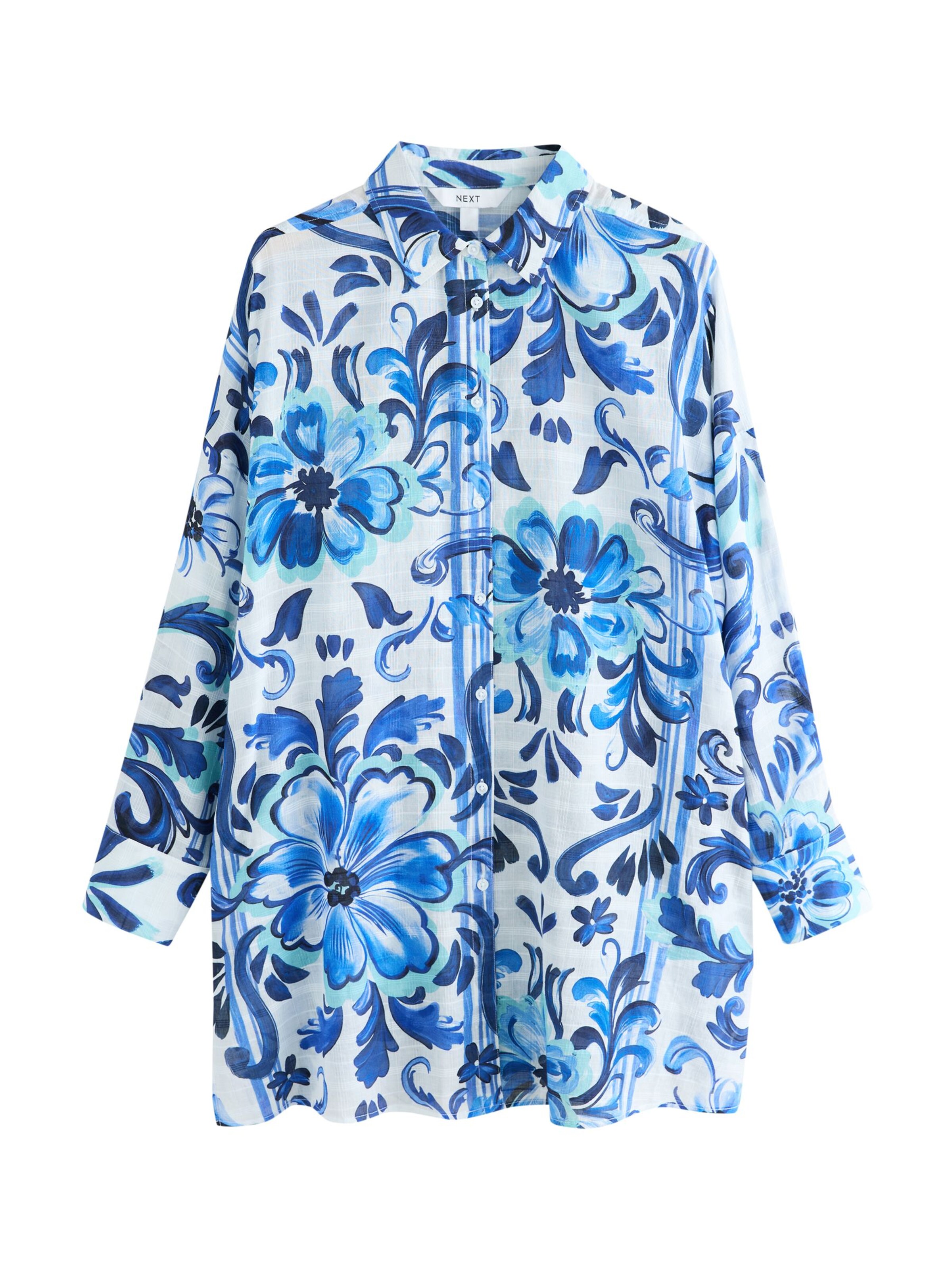 Next Туника в синьо: отпред