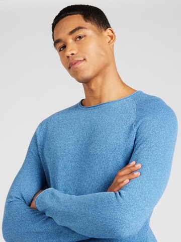 JACK & JONES Klasický střih Svetr 'Hill' – modrá