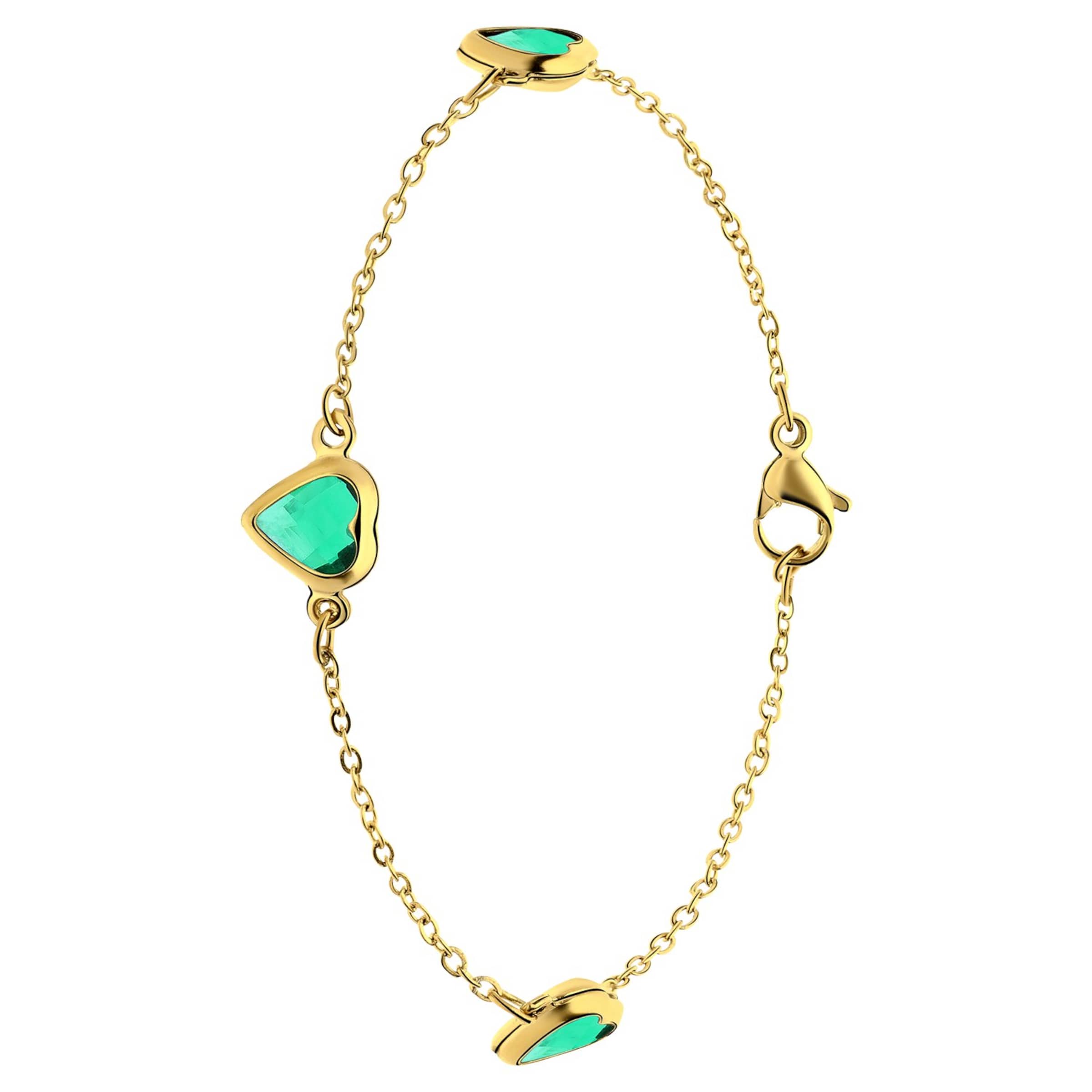 Lucardi Bracelet 'Chic' in Gold: front