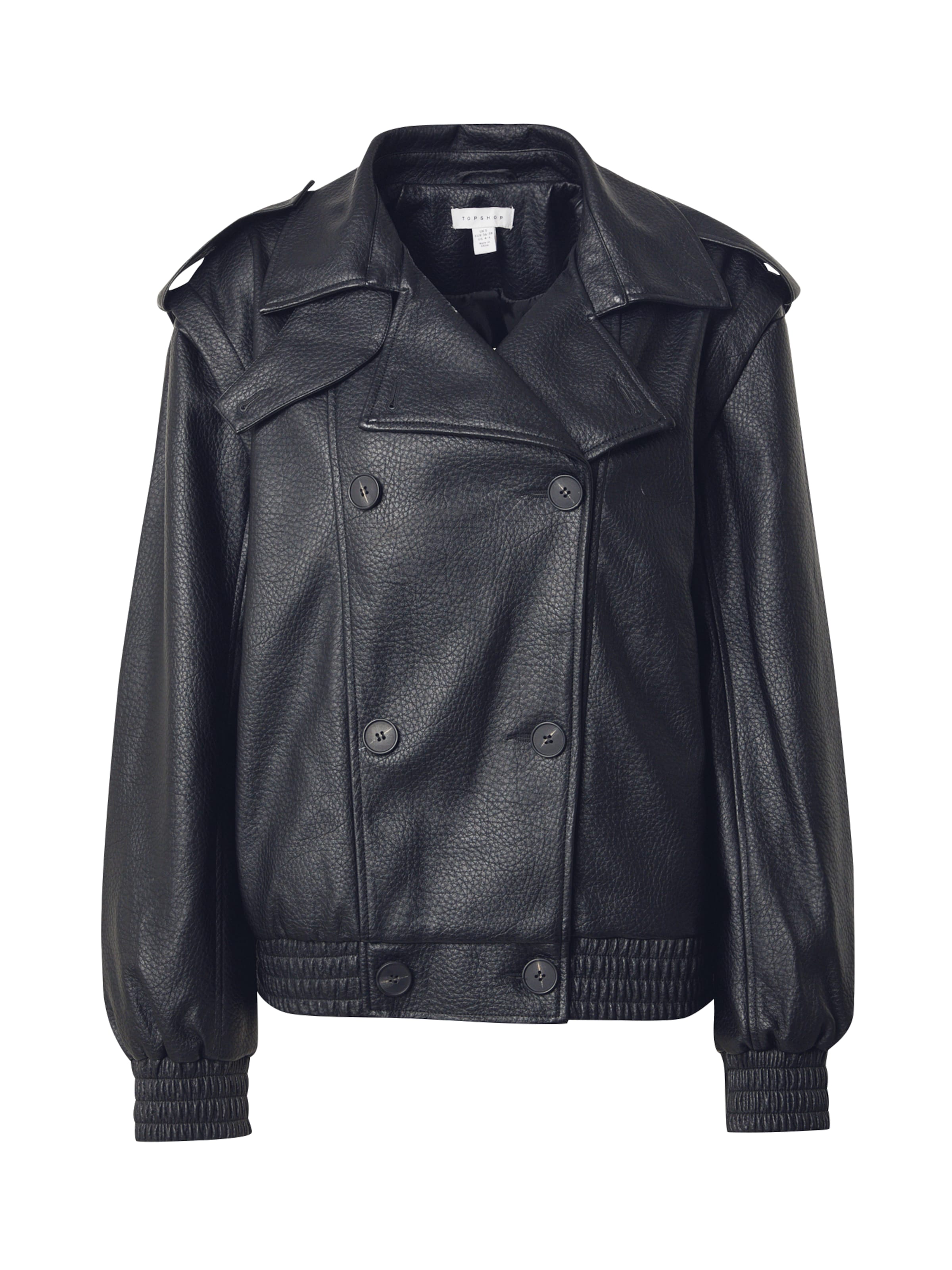 Giacca di mezza stagione di TOPSHOP in nero: frontale