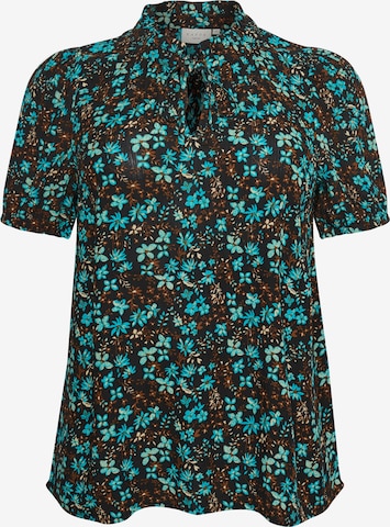 KAFFE CURVE Bluzka 'Marca' w kolorze niebieski: przód