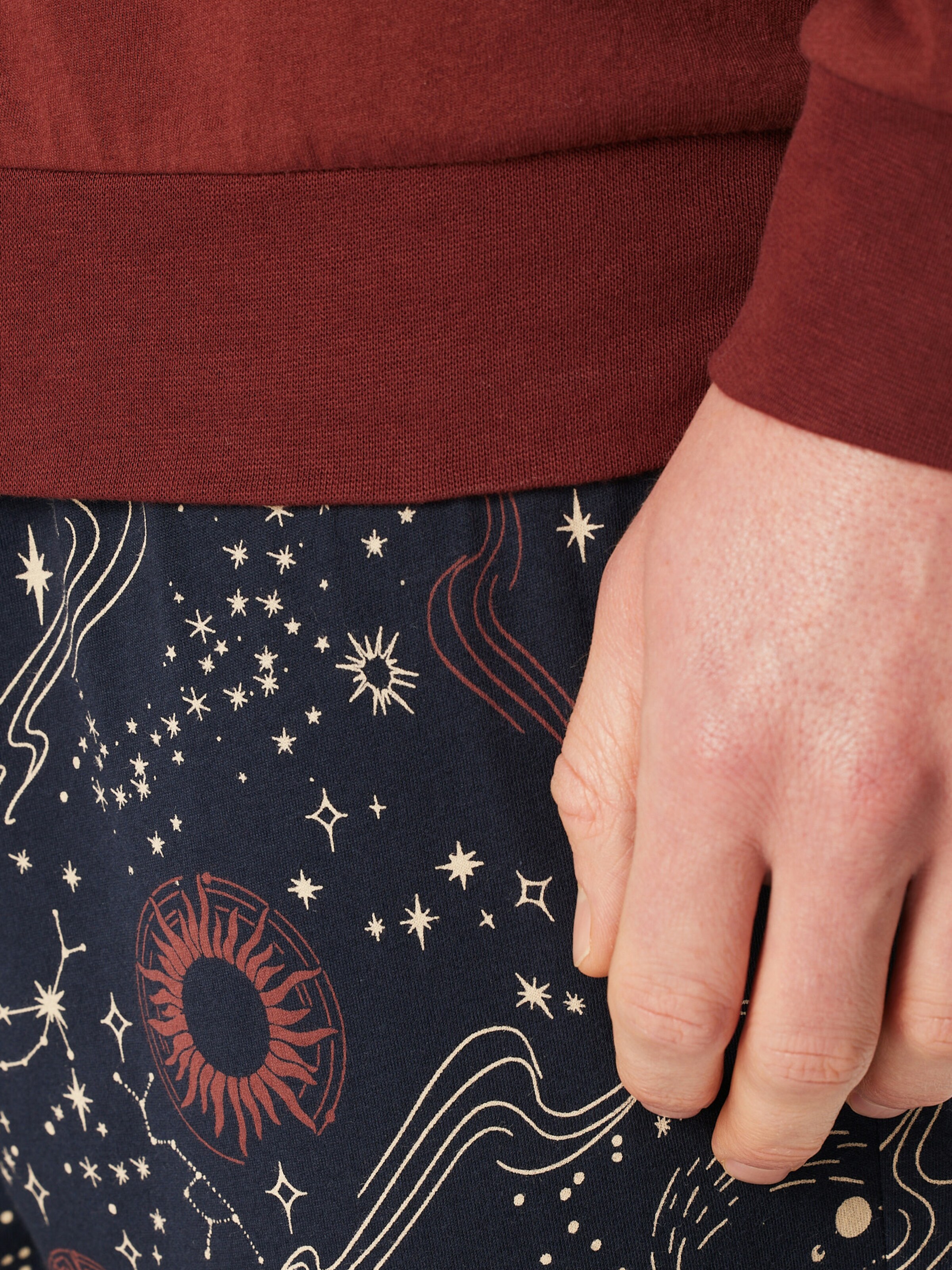 SCHIESSER Pajamas long ' Family ' in Blue