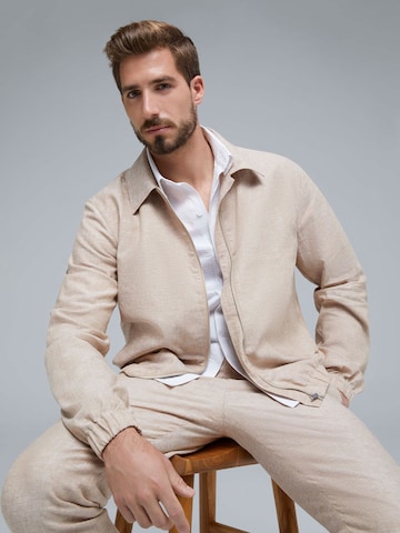 ABOUT YOU x Kevin Trapp Between-Season Jacket 'Franz' in Beige