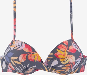 Push-up Sutien costum de baie de la VIVANCE pe gri: față