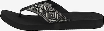 REEF T-Bar Sandals 'Spring Woven' in Black