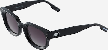 melns McQ Alexander McQueen Saulesbrilles: no priekšpuses