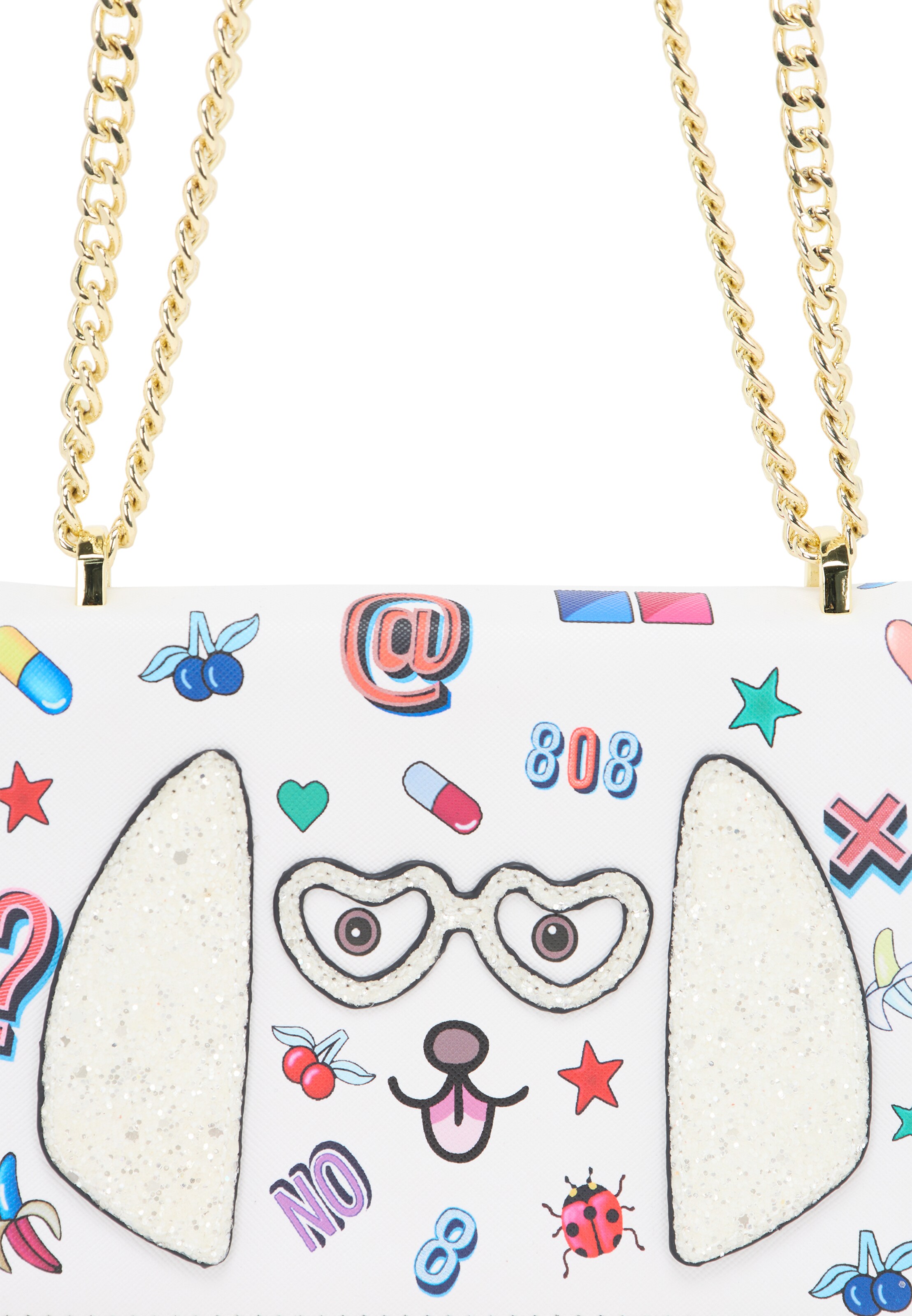 MYMO Schoudertas 'Pop Eyetheme' in Wit