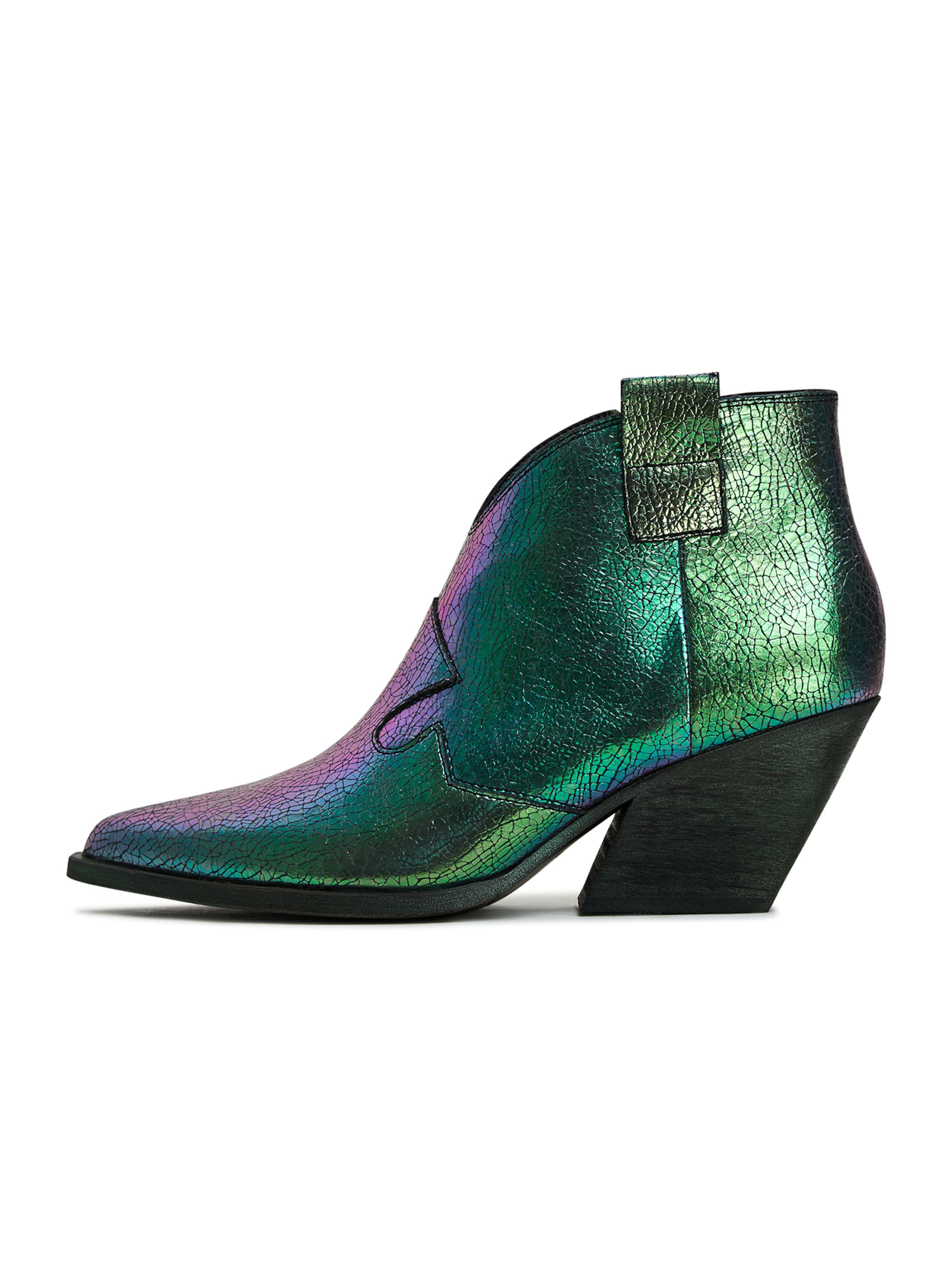 CESARE GASPARI Cowboy boot in Green: front