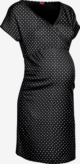 LASCANA Nachthemd in schwarz / weiß, Produktansicht