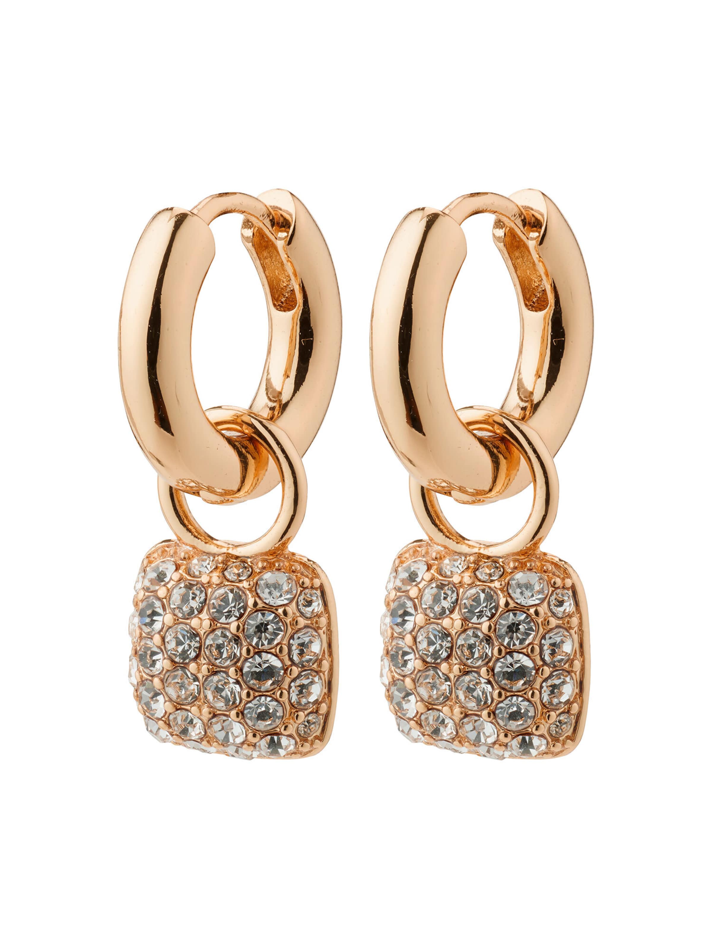 Boucles d'oreilles ' Cindy ' Pilgrim en or : devant