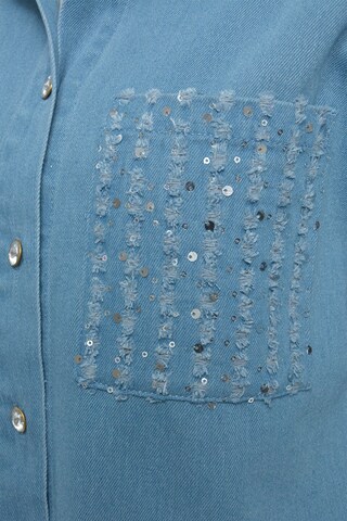 Milano Italy Blouse in Blue