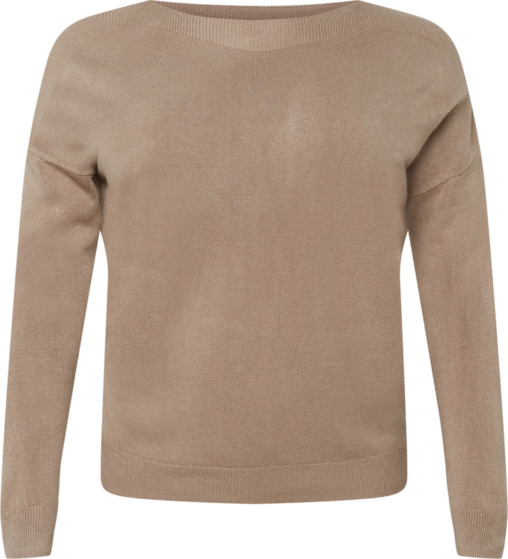 ONLY Carmakoma Pullover 'Melina' in Hellbraun