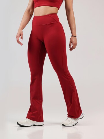 Evazați Leggings 'Nova Flared Leggings' de la neverover pe roșu