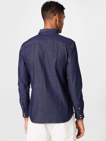 JACK & JONES Regular Fit Hemd 'Sheridan' in Blau