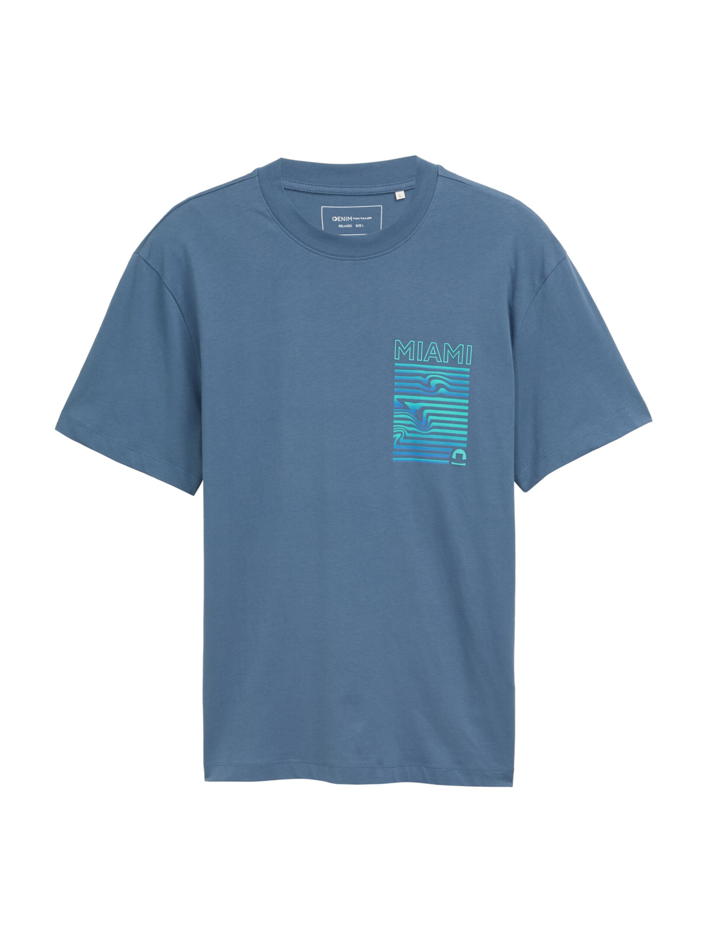 TOM TAILOR DENIM Μπλουζάκι σε μπλε: μπροστά