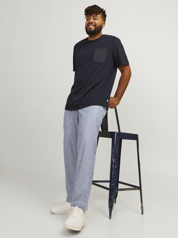 Jack & Jones Plus Tapered Trousers in Blue