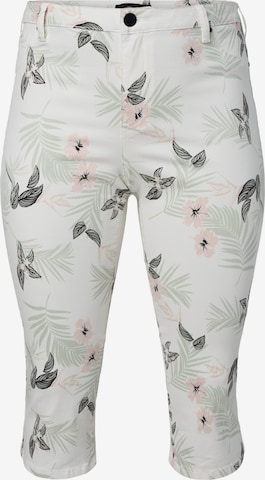 Zizzi Skinny Jeans i hvid: forside