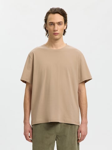 SELECTED Shirt 'Aspen' in Beige: front