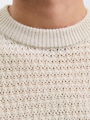 Pull-over 'JREBFRAME' JJ Rebel en beige