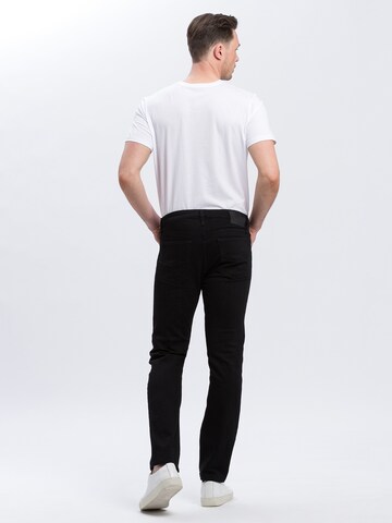 Cross Jeans Slimfit Jeans 'Damien' in Schwarz