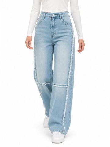 MEETWEE Wide leg Jeans in Blauw
