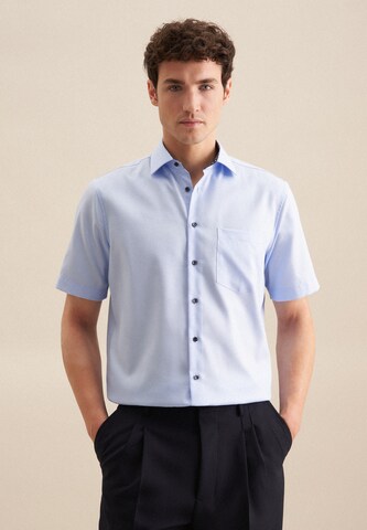 SEIDENSTICKER Regular fit Business shirt 'Smart Essentials' in Blue: front