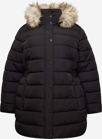 ONLY Carmakoma Winter Jacket 'New Luna' in Black: front