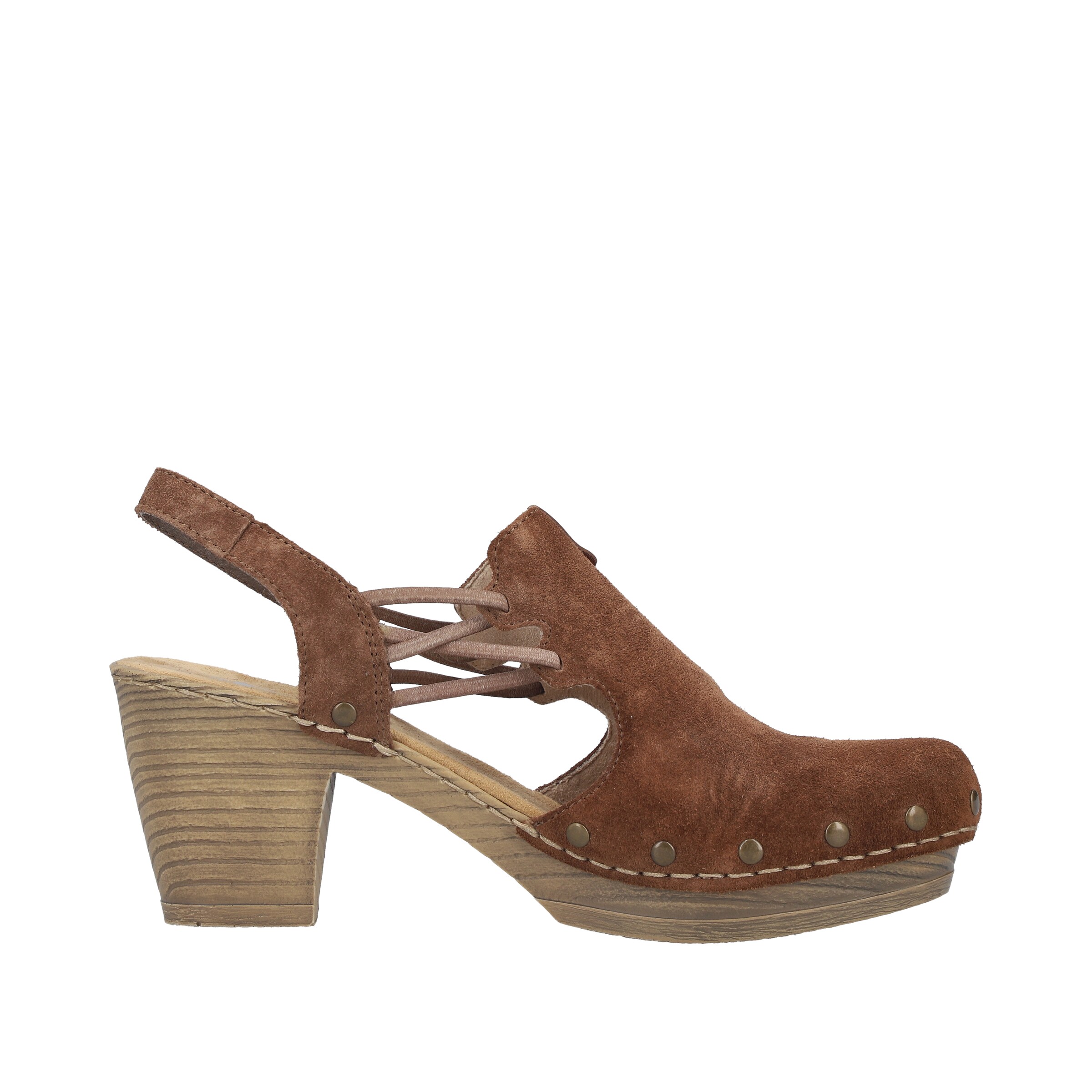 Escarpins à bride arrière Rieker en marron