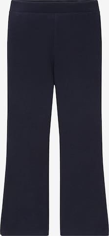 évasé Pantalon TOM TAILOR en bleu : devant