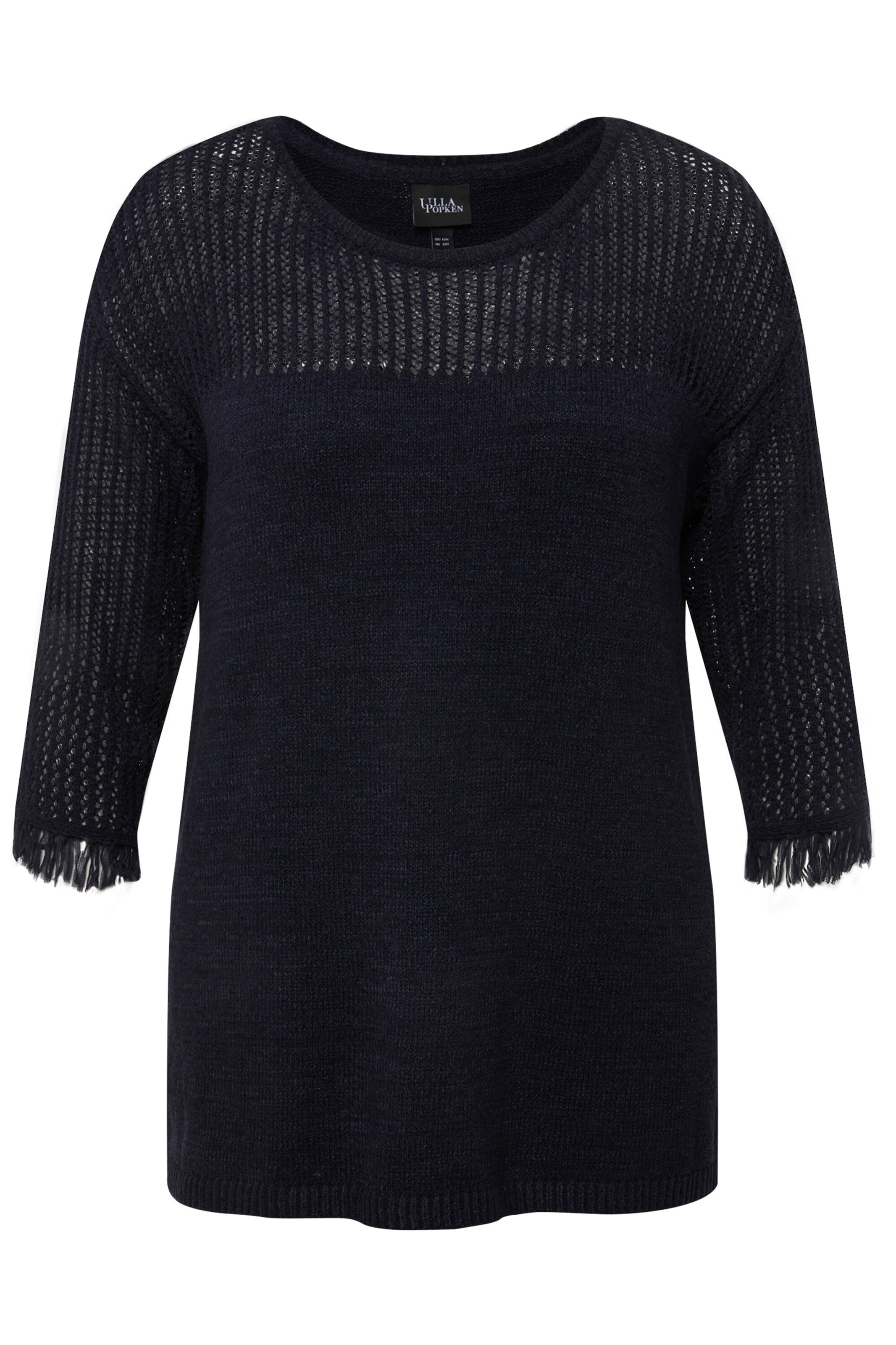 Pull-over Ulla Popken en bleu : devant