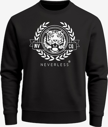 Neverless Sweatshirt 'Old School' in Black: front