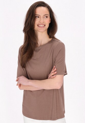 usha BLUE LABEL T-Shirt in Braun: Vorderseite