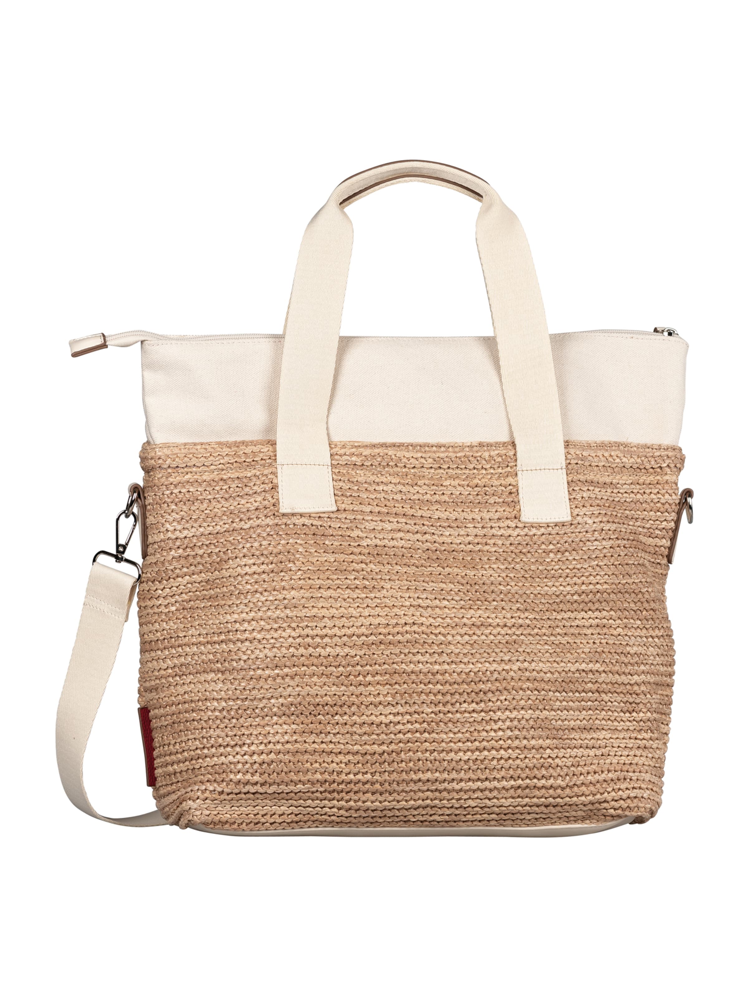 TOM TAILOR Shopper 'Vicky' in Beige