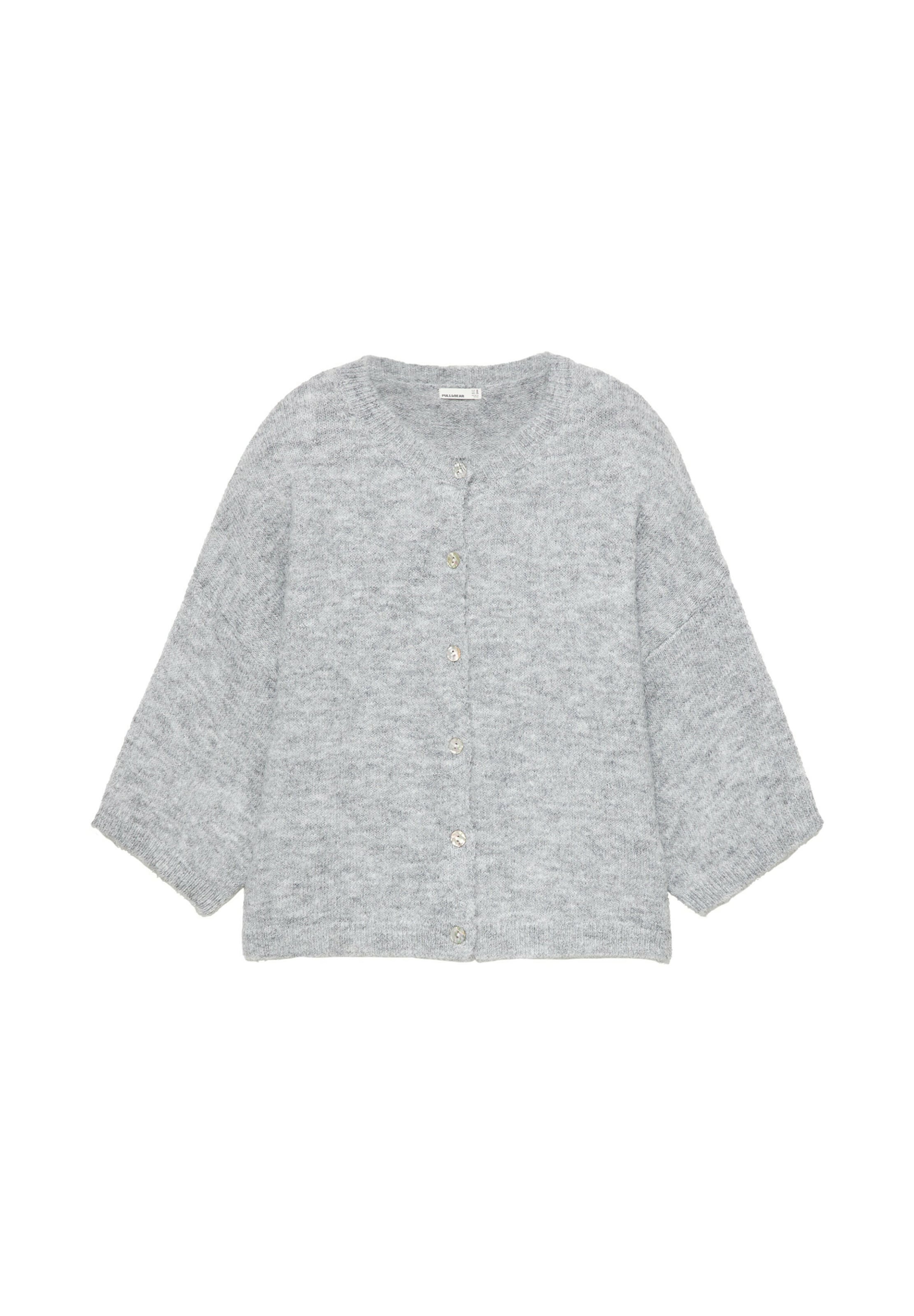Cardigan Pull&Bear en gris : devant