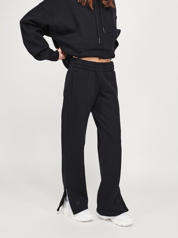 ABOUT YOU x VIAM Studio Regular Pants 'Better' in Black: front