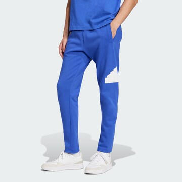 Effilé Pantalon de sport 'Future Icons Badge of Sport' ADIDAS SPORTSWEAR en bleu : devant