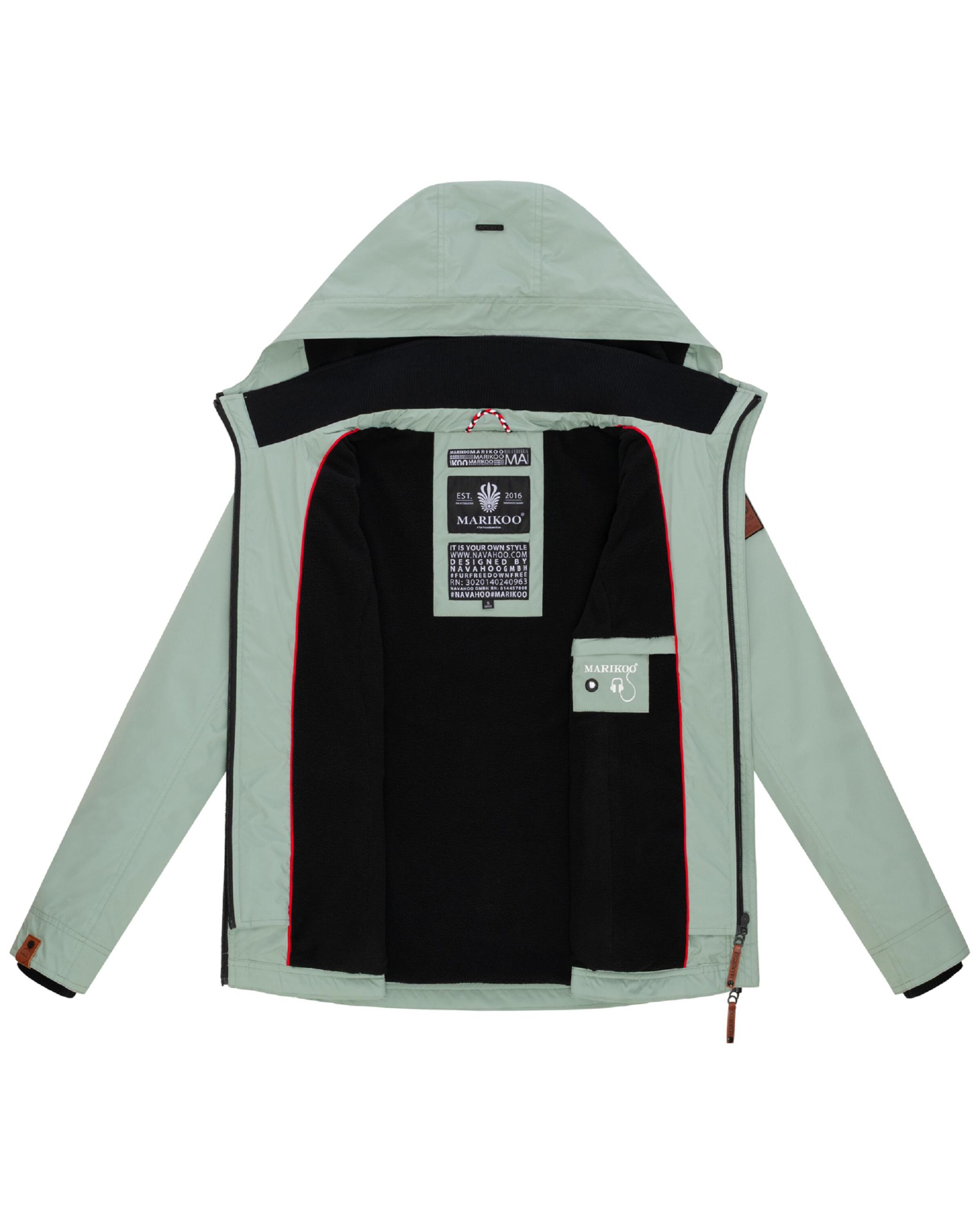 Geacă funcțională 'Erdbeere' de la MARIKOO pe verde