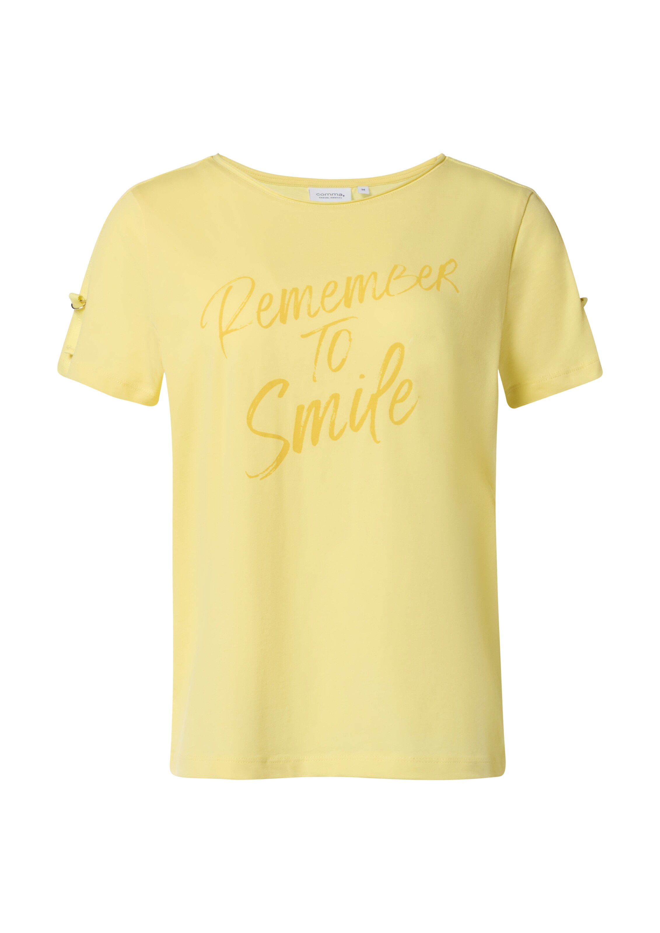 comma casual identity T-Shirt in Gelb: Vorderseite