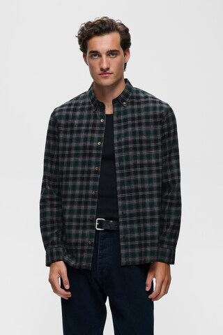 Matinique - Ajuste regular Camisa 'MATrostol' en verde: frente