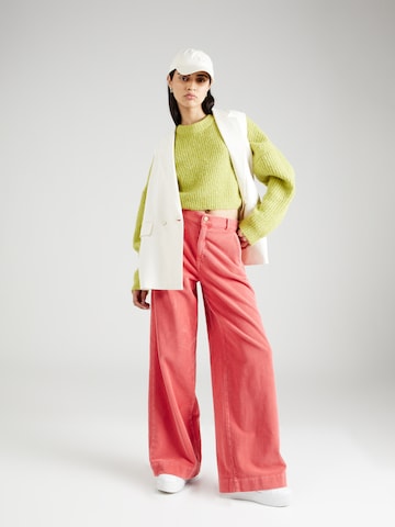 Wide Leg Pantalon Summum en rouge