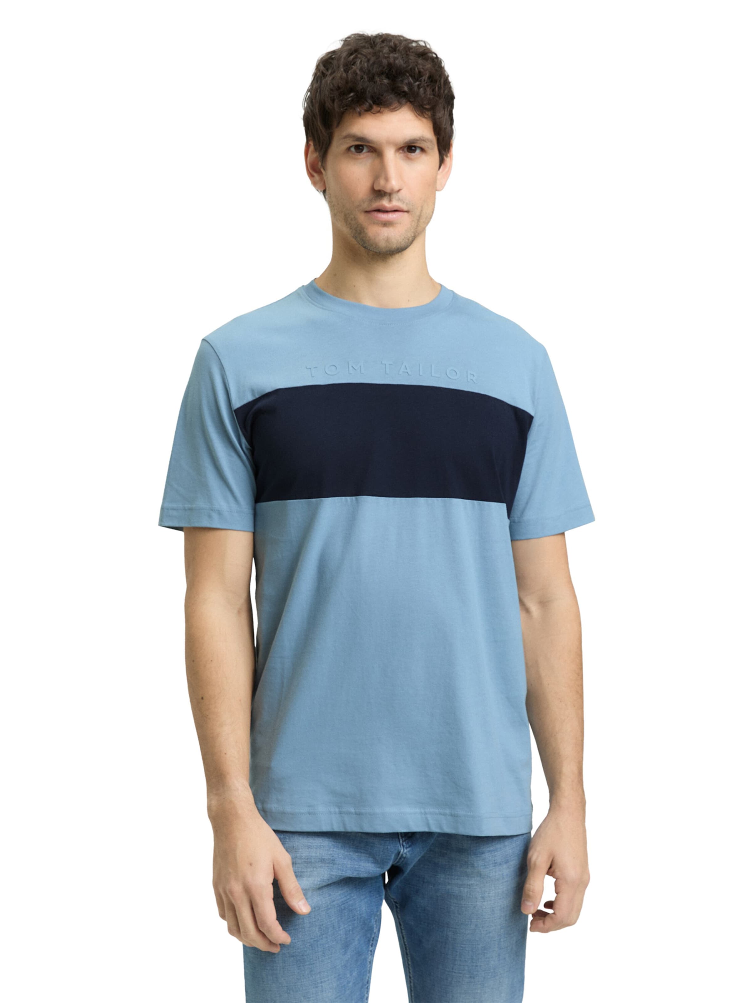 mėlyna TOM TAILOR Marškinėliai: priekis