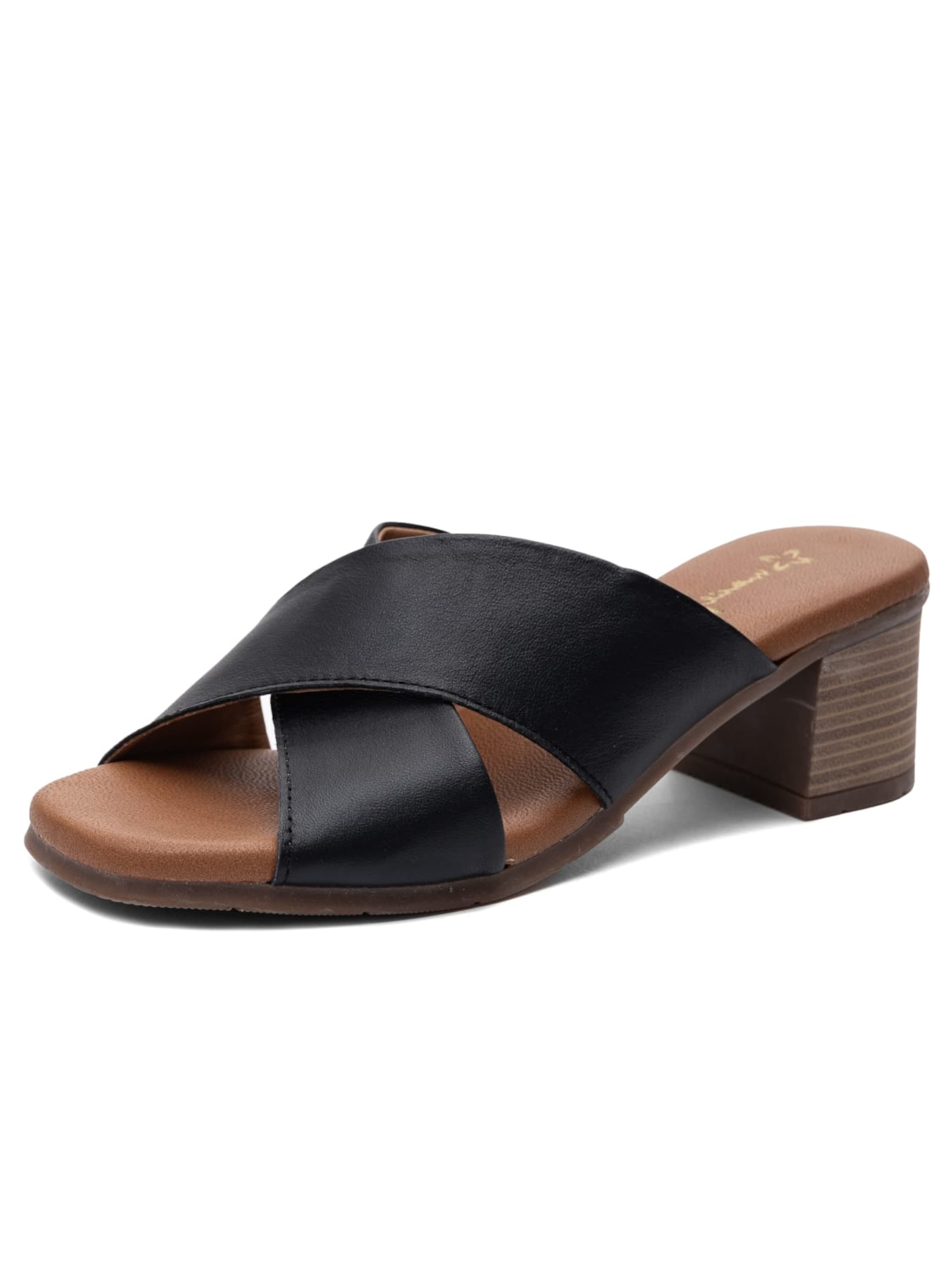 Maciejka Pantolette‌‌‌‌‌‌‌‌‌ in Schwarz: Vorderseite