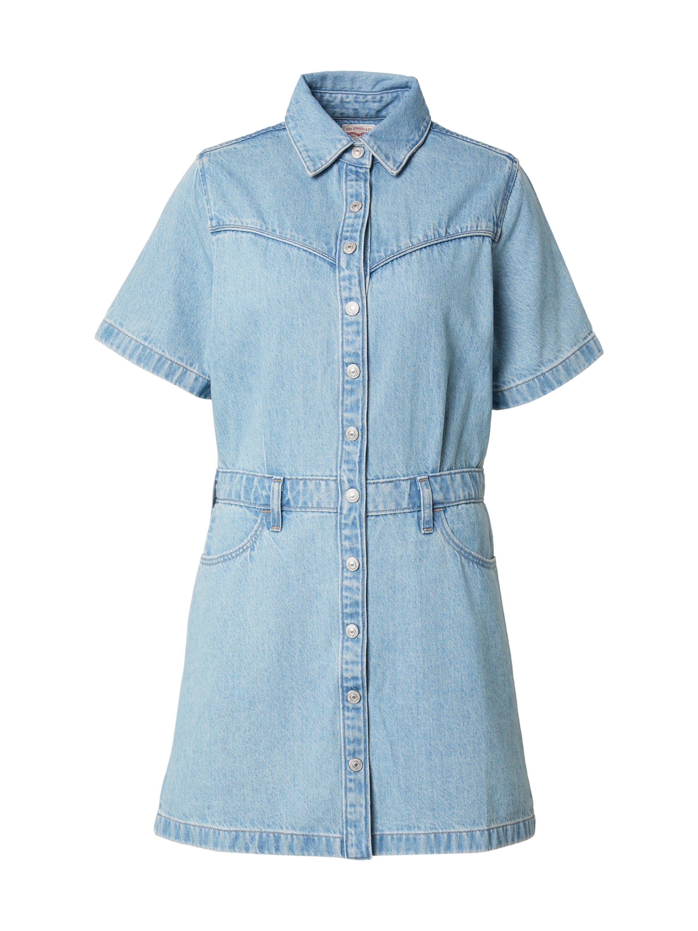 mėlyna LEVI'S ® Palaidinės tipo suknelė 'Short Sleeve Logan Western Dress': priekis