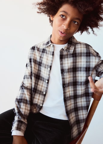 MANGO KIDS Regular fit Overhemd 'JERRY' in Grijs: voorkant