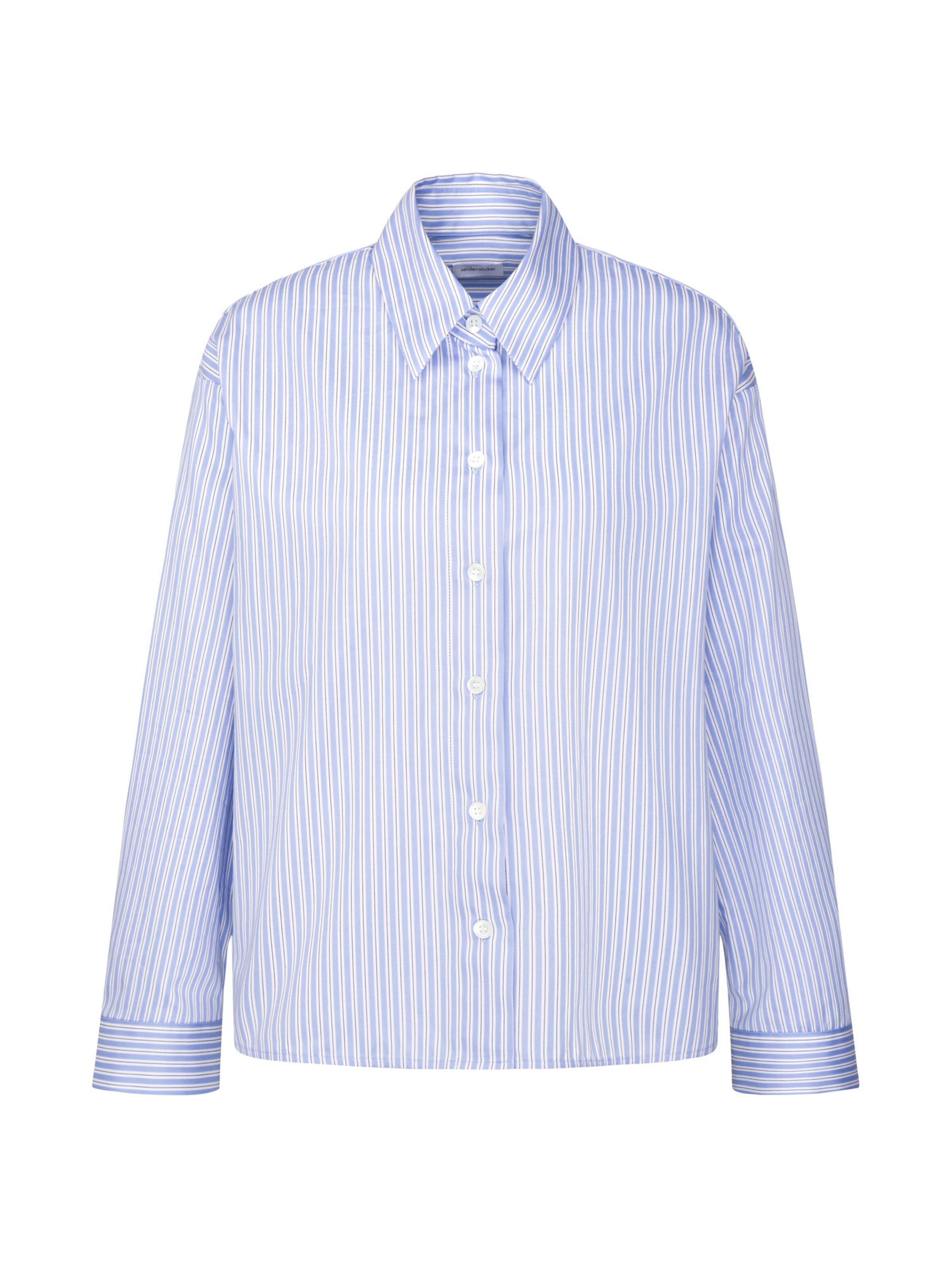 SEIDENSTICKER Blouse 'Schwarze Rose' in XS in Light blue / White, Item view