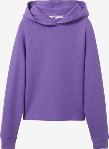 Sweat-shirt TOM TAILOR DENIM en violet : devant